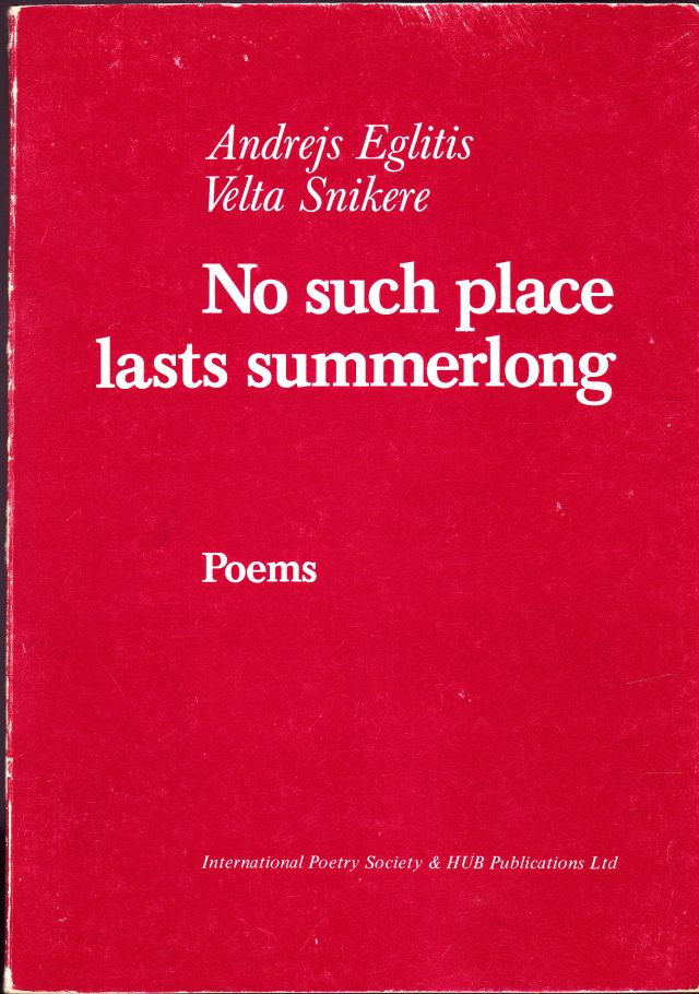Image for No Such Place Lasts Summerlong Poems
